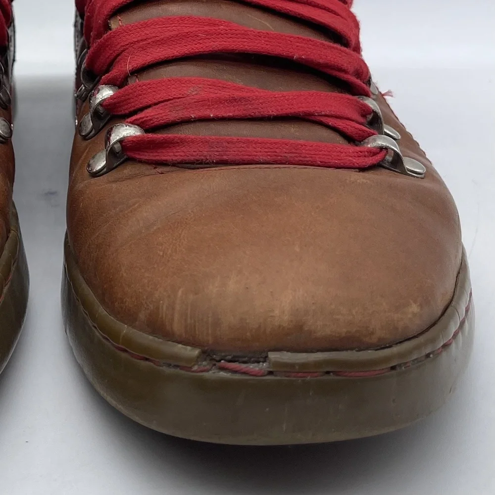 Creative Recreation Baretto CR21241 Men's Size 9.5 Boots Brown Black Red Leather